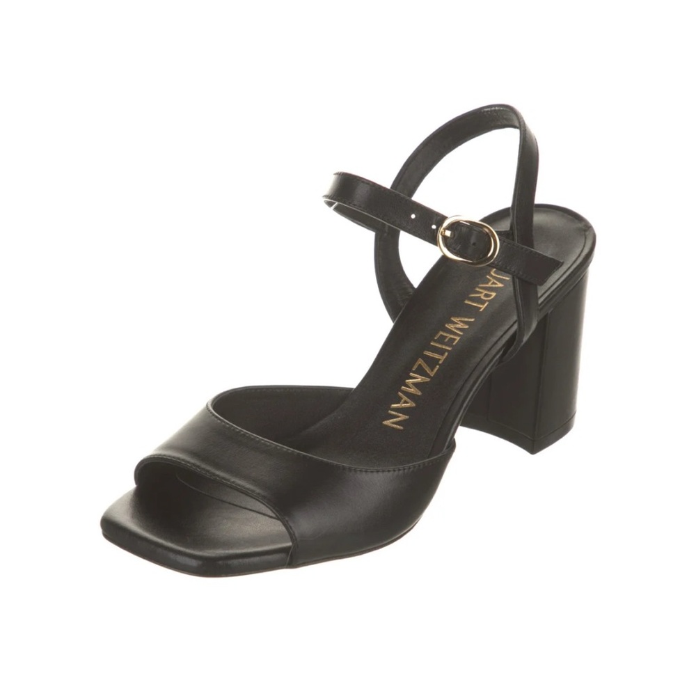 Stuart Weitzman Black Leather Heels